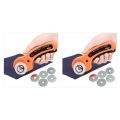 2X 45mm Rotary Cutter Sewing with 5PCS 45mm Blades Round Cloth Guiding Cutting Machine Quilting Fabric Craft Tool Kit. 