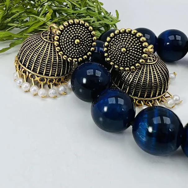 Black%20Gold%20Jimikki%20Earing%20Indian%20Jewelry%20Traditional%20Chandbali%20earings%20Jhumka%20Jhumki%20Dangle%20Earrings%20for%20Women,%20ear%20rings%20Perfect%20Gifts%20for%20Her%20-%20Image%2010