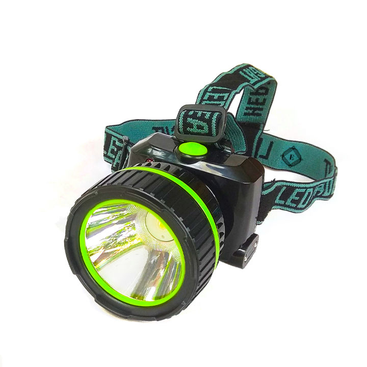 Head Torch AIKO Super Head Mounted LED Rechargeable Lamp Light AS-713 - Torch Light AS 713 Flashlight, Emergency Outdoor Camping Head Gear