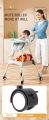 Foldable Baby High Chair, Infant Chair with 4 Silent Wheel, Lightweight Multifunctional Toddlers Dining Chair for Feeding, Blue with Cushion | INeedz HC401. 