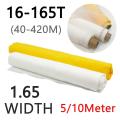 165CM Width 40-420M Screen 16T-165T White Polyester Silk Screen Fabric. 