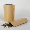 25pcs 13x21CM (150g -250g) Brown Kraft Paper With Aluminum Foil Laminated Double Layer Standup Ziplock Without Window Pouch Bags For Tea, Coffee Dried Food, Candy, Species & Nuts Etc.. 