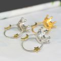 Creative Desktop Ornaments Star Moon Crystal Ball Base Crystal Ball Display Stand Glass Sphere Holder Home Decoration. 
