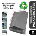 Medium Courier Bags Flyers Poly Mailer - 32 X26 CM -gray color. 