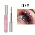 Glitter Shiny Mascara, Waterproof And Smudge Proof, Curling And Eyelashes Lengthening Makeup Tool for Music Festival. 
