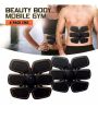 Six 6 Pack EMS with Arm Band ABS Fit Wireless Body Gym Workout Slim Tummy Fitness Ladies & Mens 3 in 1. 