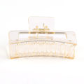 Ins Style Transparent Acrylic Large Hair Clips For Women Girls Elegant Hair Accessories. 