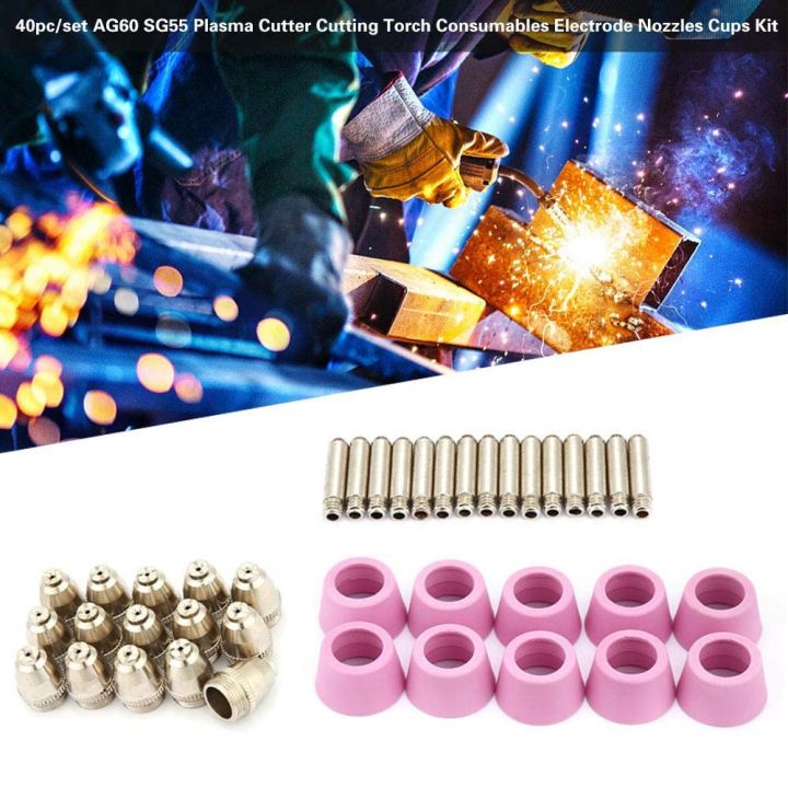 40%20Pcs/Set%20of%20Plasma%20Cutting%20Machine%20Kit%20Electrode%20Nozzle%20Protective%20Cover%20Kit%20Suitable%20for%20AG60%20SG55%20Torch%20Accessories%20-%20Image%204