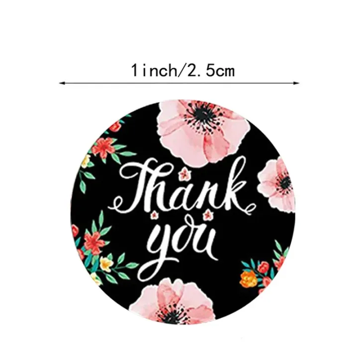 100pcs%20Thank%20You%20Round%20Sticker%20Scrapbook%20Envelope%20Seal%20Sticker%20Gift%20Flower%20Decoration%20Stationery%20Label%20Sticker%20-%20Image%203