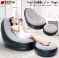 INTIME YT-125 Premium Inflatable Ultra Lounge Relaxing Air Sofa Seat Chair With Small Foot Rest Lounge. 