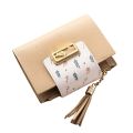 Yfashion Women Short Wallet 3-folds PU Leather Horizontal Square Purse ID Bank Card Money Holder. 