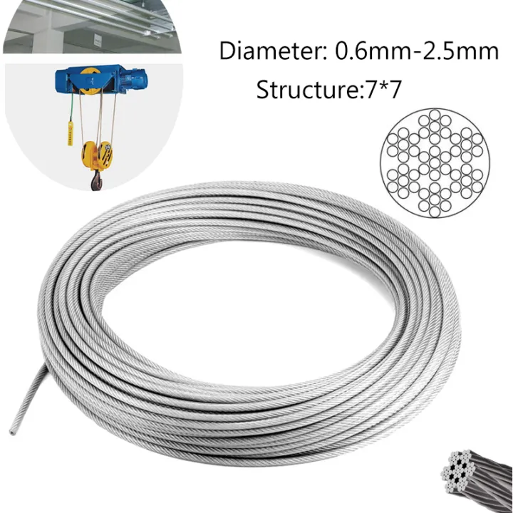 5m/10mm stainless steel clothesline lifting lock aluminum sleeve ...