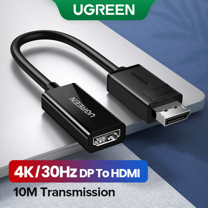 Ugreen 4K Displayport DP to HDMI Adapter 1080P Display Port Cable Converter For PC Laptop Projector Displayport to HDMI Adapter