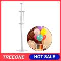 Balloon Column Stand, Transparent Reusable Durable Plastic Balloon Display Holder Kit, Decorating Centerpiece Support for Birthday, Wedding, Party, Christmas, Event (Pack of 23). 