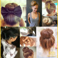 Hair Donut Small Bun Maker Ring Style Doughnut Shaper Chignon Former for Creating Up do Black Endless Beauty EB-FA. 