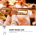 Trumpet Card Holder Marching Clamp-on Lyre Clamp Sheet Music Clip Stand Instrument Holder Trumpet Marching Lyre. 