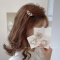 Korean Daisy Flower Rhinestone Hairpin / Women Exquisite Bangs Hair Clips / Girls Hair Accessories. 