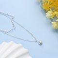 Elegant Imitation Pearl Choker Necklace- Clavicle Double Layer Chain Fashion Necklace-Women Wedding Jewelry Collar. 