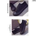 Shoes All-Matching Men's Shoes Small Black Women's Shoes All Black Canvas Shoes Casual Flat Sports Work Shoes Student Shoes Work Couple ‹. 