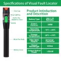 Fiber Visual Fault Locator 30MW 30KM,VFL Fiber Optic Cable Tester Meter,Red Light Pen Tester Adapt LC/FC/SC/ST Interface. 