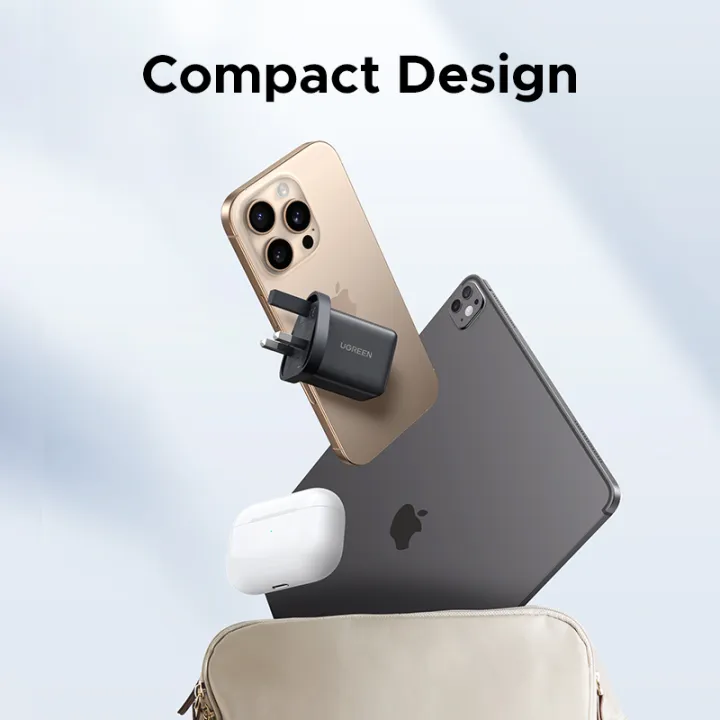 UGREEN%20GaN%2030W%20Max%20USB%20C%20Fast%20Charger%20Adapter%203%20Ports%20(2%20USB%20C%20&%201%20USB%20A)%20Multi-color%20Wall%20Charger%20for%20iPad%20iPhone%2016%2015%20Pro%20Max%20Samsung%20S25%20S24%20Ultra%20-%20Image%204