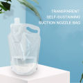 2L Transparent Water Container Portable Drinking Water Container Small Mouth Handle No Leakage Outdoor Sports Supplies. 