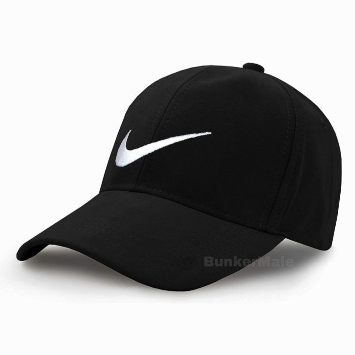 Adjustable Baseball Cap with Sun Visor - Black