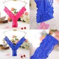 Intimates Underwear Bikini Panties G-Strings Briefs Under Panty Soft Small Bowknot Low Waist Charming Lace Floral Breathable Invisible Women. 
