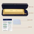BRADOO- QI MEI Chromatic Harmonica 16 Hole 64 Tone Mouth Organ Instrumentos Key of C Professional Musical Instruments. 