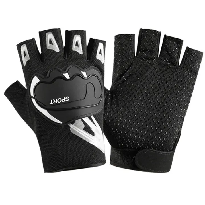Half Finger Gloves Breathable Non-Slip Gloves Shock Absorption Sports Gloves For Outdoor Riding Fitness Training Cycling Sunlight Mall