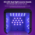 NAIL POLISH DRYER UV LED Lamp for Nails Gel Polish Dryer Machine With 45LED Diamonds Design Nail Home Use Manicure UV Light. 