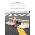 Women's Fashion Four Seasons Universal Waterproof Shoes Rain Boots Non-Slip Warm Work Kitchen Women's Rain Boots Mid-Calf Rubber Boots. 