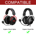 Braided Replacement Cable Extension Cord With Volume Control Mic Mute For Kingston HyperX Cloud Alpha Mix Gaming Headsets. 