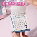 2023 Cute Mini Small Desk Calendar Cartoon Student Notes Memo Self-Discipline Clock-In Desktop Orna. 