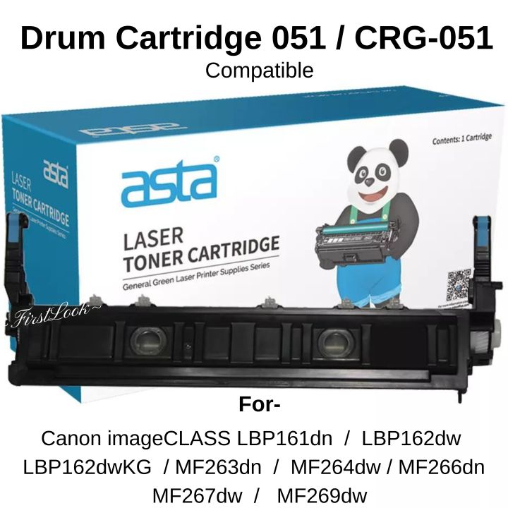 Eurotone Toner compatibel voor Canon i-SENSYS LBP160 LBP162dw LBP162dwf MF260 MF264dw MF267dw MF269dw vervangen 051 Zwart met ca. 1.700 pagina's
