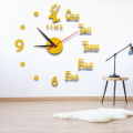GOIKEA Wall Clock Cute Creative Christmas Decoration Acrylic 3D DIY Digital Clock Wall Background Decoration for Living Room Bedroom. 