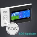 PGST PG107 Tuya Alarm System 4.3 inch Screen WIFI GSM GPRS Burglar Home Security With PIR Motion Sensor Fire Smoke Detector. 