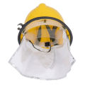 Firefighter Hard Hat Fighter Protection Hard Hat Double Layered for Outdoor Emergency. 