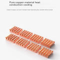 TEUCER 8pcs Graphics Memory Heat Sink Pure Copper Heat Sink For Motherboard Graphics Card Sound Card Chip Small Heatsink. 
