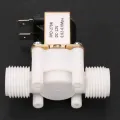 Dc12v N/C Normally Closed Water Solenoid Valve G1/2-Inch Plastic Electrical Solenoid Valve For Automatic Water Lines On and Off. 