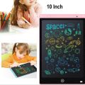 LCD Writing Tablet 10 Inches- LCD Panel for Kids drawing writing and learning Tool, Reusable Writing E-Note Pad, Kids Toys, Kids and Adults learning Board- Paperless Kids Scratch Pad. 