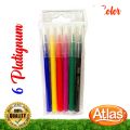 Color pens 6 pack, Atlas , platignum 6 set. 