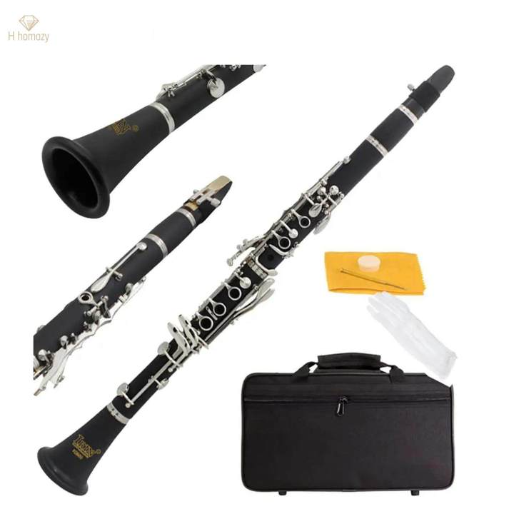 B%20Flat%20Beginner%20Clarinet%20with%20Strap%20Professional%20Bakelite%20Tube%20for%20Professionals%20Orchestra%20Stage%20-%20Image%203