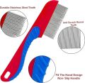 Stainless Steel Hair Grooming Plastic Lice Flea Hair Cleaner Comb. 