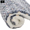 Pet Dog Cat Star Paws Bed Mat Soft Fleece Blanket Warm Sleeping Cushion Mattress. 