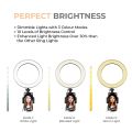 Studio Selfie Ring Light Tripod 10 Inch Big Ring Fill Light with 7 Feet Portable Tripod Stand for Photo Studio  Lightning and Video Shooting Suitable for All Mobile & Camera / LED Studio Camera Ring Light for YouTube, Instagram, TikTok & Other Videos. 