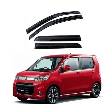 Side Window Deflector/Door Visor/Wind Guard/Rain Guard Compatible with Wagon r 2014 / 2015