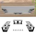 3x under Desk Laptop Mount Brackets Stand Set Enhanced Stability Metal under Tray Invisible. 