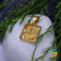 Gold Plated Pendant Stylish Anker in Box Shape Rich Look For Men. 