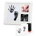 Baby Footprint Kit Handprint Picture with Safe and Non-Toxic Ink Perfect Newborn Keepsakes Girls Boys Shower Gift. 